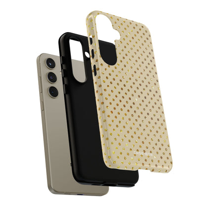 Gold Sparkle Grid Samsung S24 Plus Case - Tough