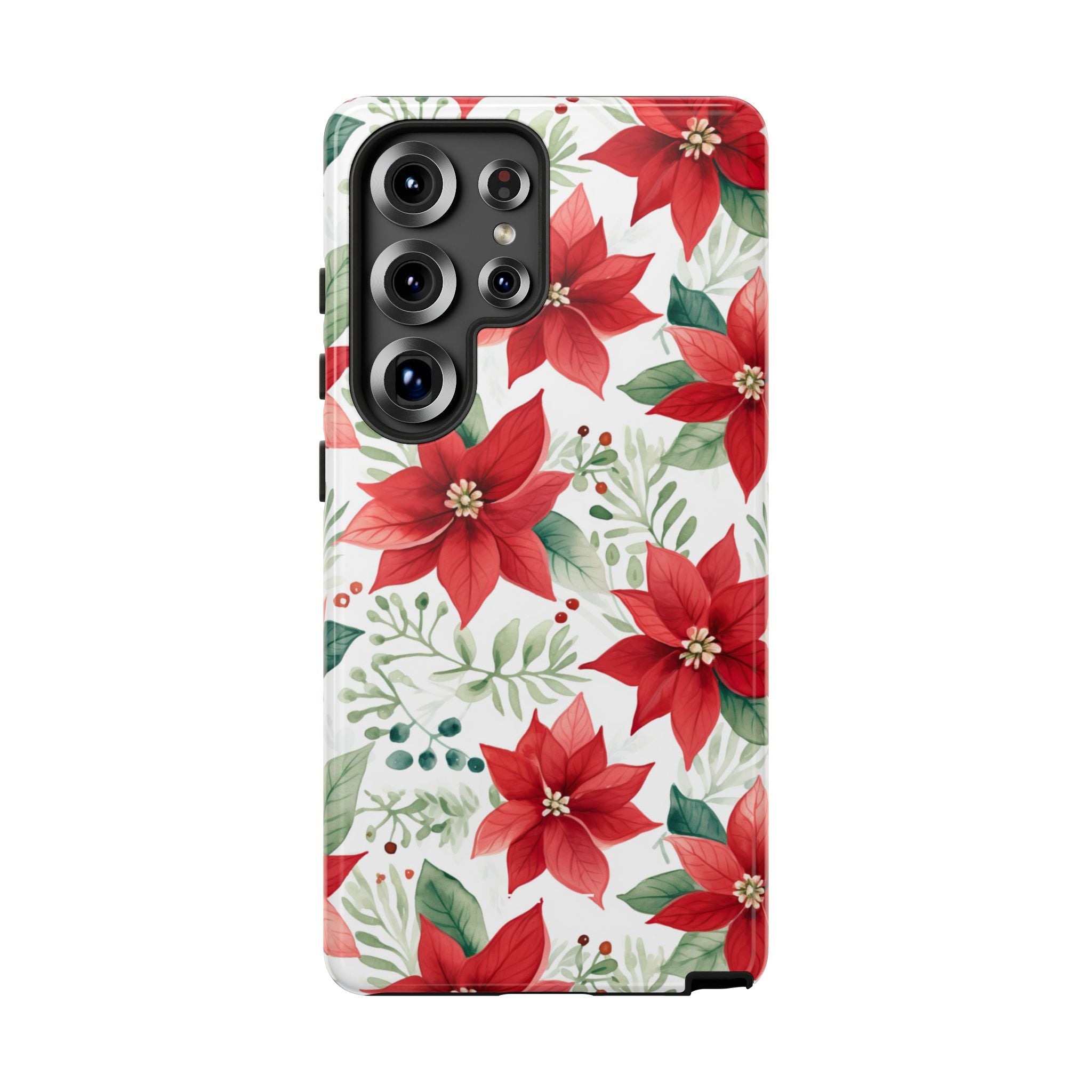 Poinsettias Bloom Bright - Samsung Case