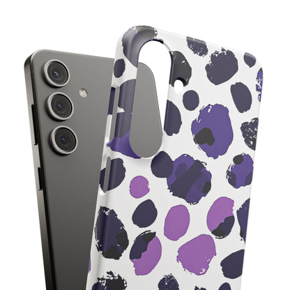 Purple Inkblots Samsung S24 - Slim Phone Case