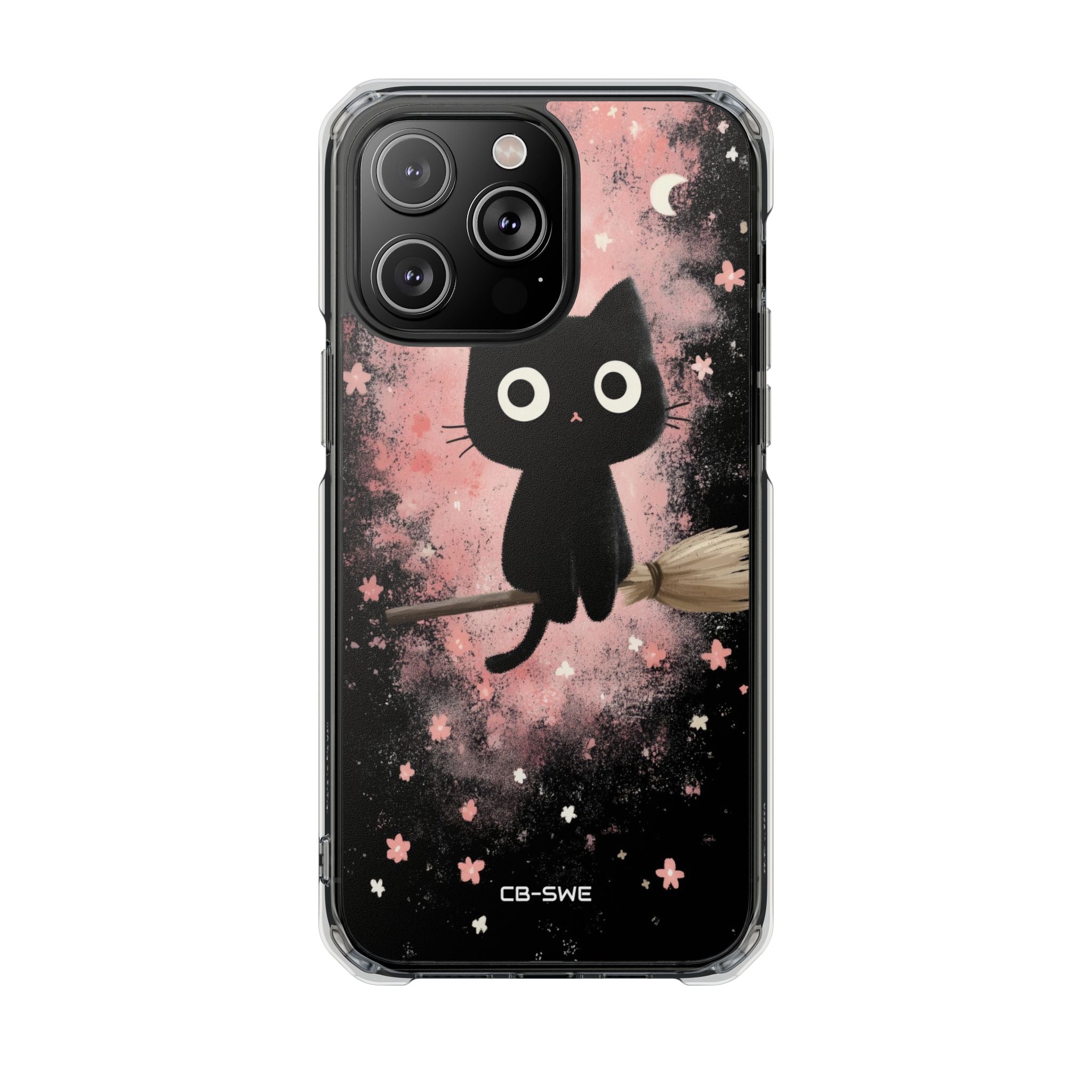 Whimsical Cat Soars iPhone Case - Impact