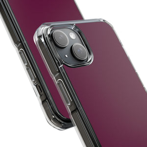 Tyrian Purple | Handyhülle für iPhone (Clear Impact Case – magnetisch) 