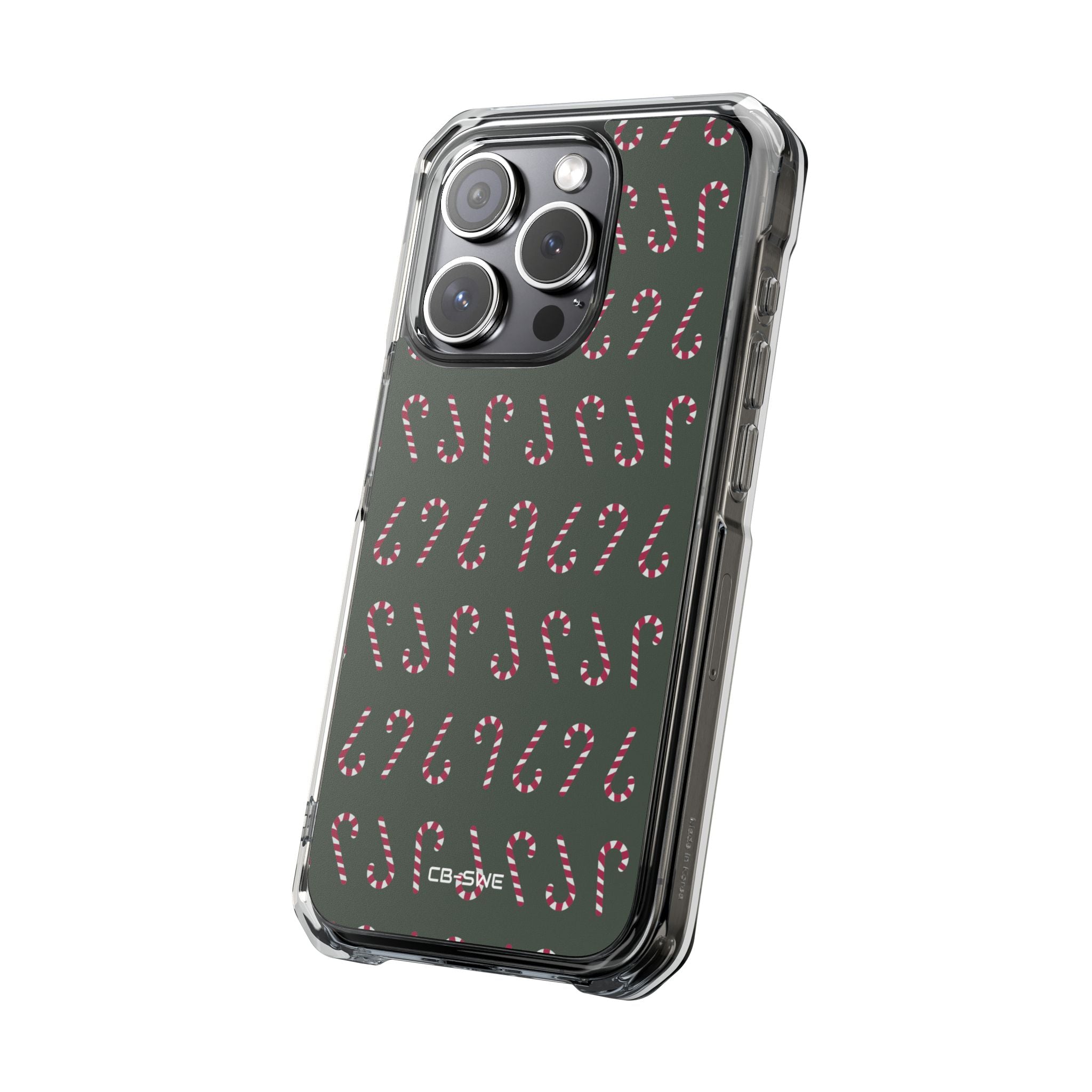 Candy Canes Aligned iPhone Case - Impact