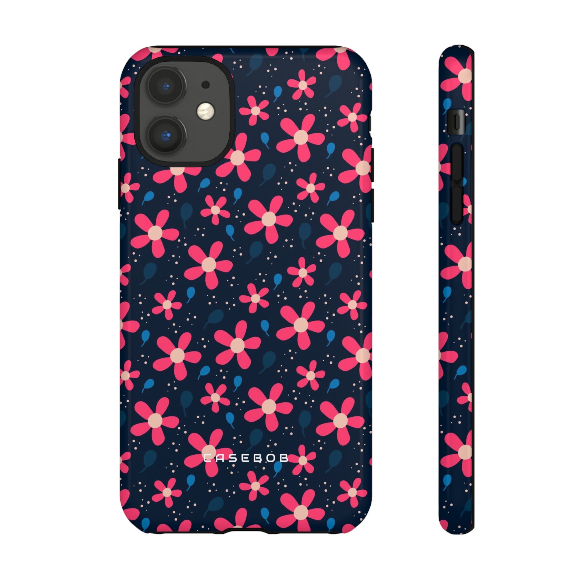 Pink Flower Pattern - Protective Phone Case