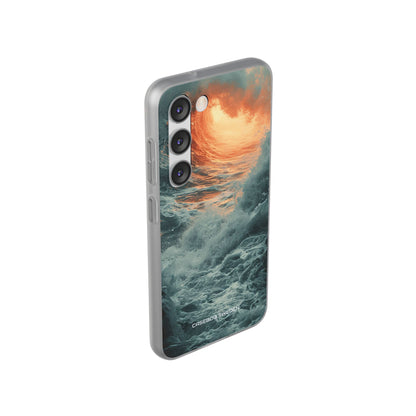 Fiery Wave Power - Flexi Samsung S23 Phone Case