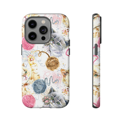 Cute Kitten Pattern - Protective Phone Case