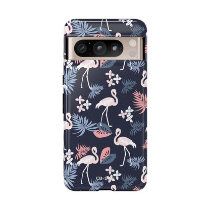 Flamingos Dance Playfully - Google Pixel Case