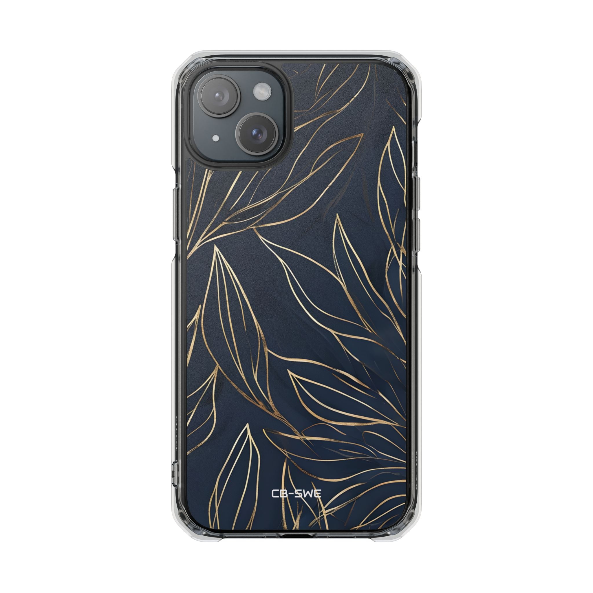 Modern Gold Leaves iPhone Case - Impact