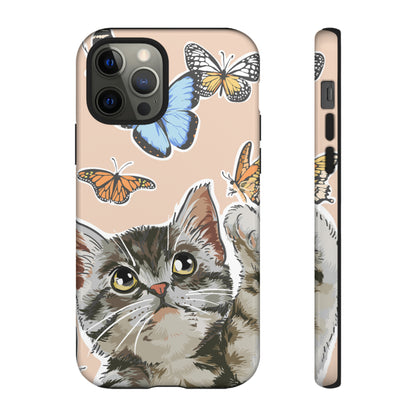 Cute Cat Butterflies - Protective Phone Case