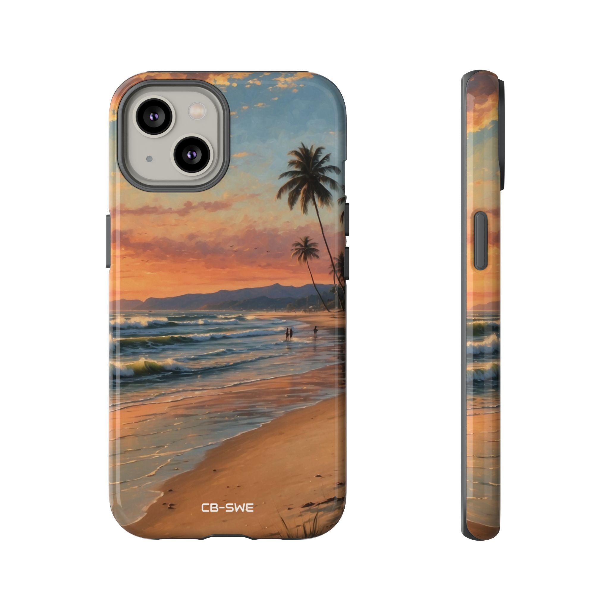 Golden Waves Embrace - iPhone Case