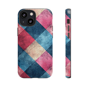 Pastel Gingham Charm - Protective Phone Case