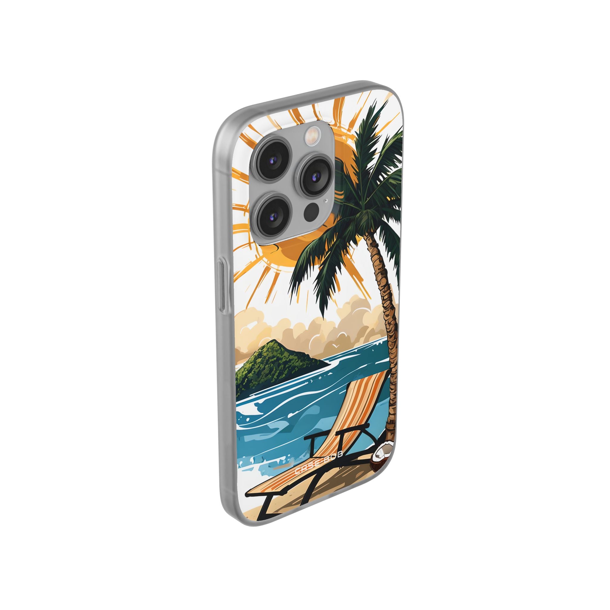 Sunny Palm Breeze iPhone 14 Pro Case - Soft