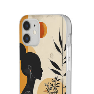 Modern Silhouette Tranquility | Flexible Phone Case for iPhone