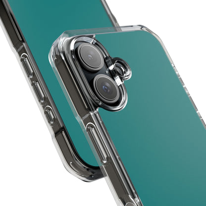 Dark Cyan iPhone 16 - Clear Impact Phone Case