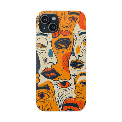 Gradient Face Mosaic iPhone 15 - Flexi Phone Case