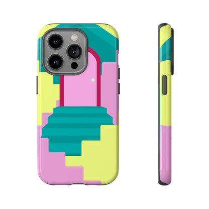 Vector Illustration of Stairs - Protective Phone Case