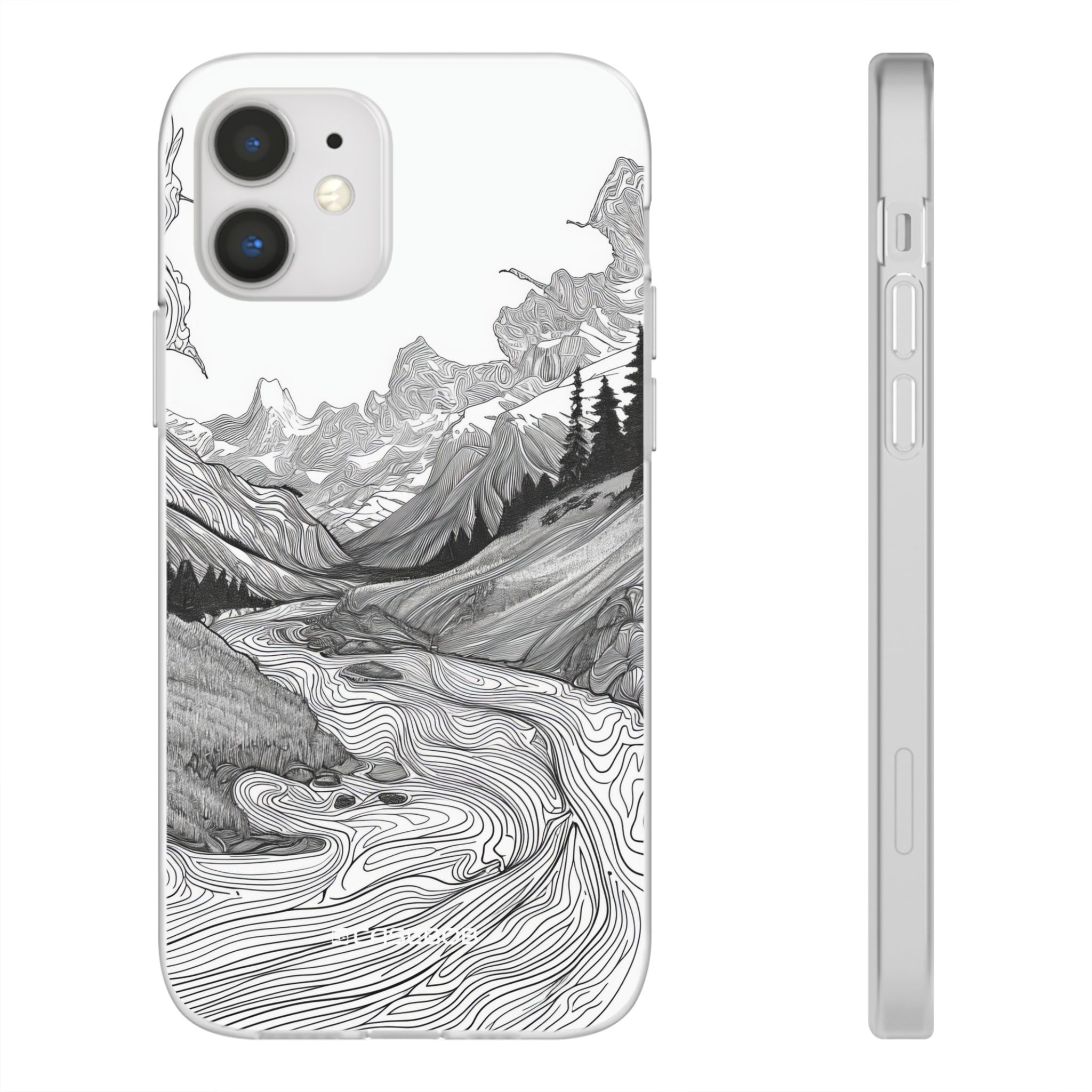 Monochrome Serenity | Flexible Phone Case for iPhone