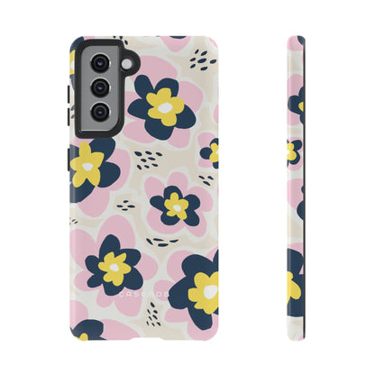 Pink Happy Flower - Protective Phone Case