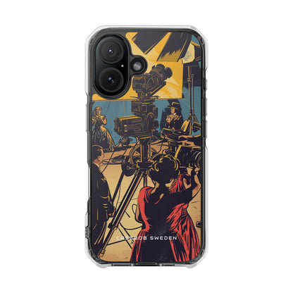 Golden Era Cinematic Spotlight iPhone 16 - Clear Impact Phone Case