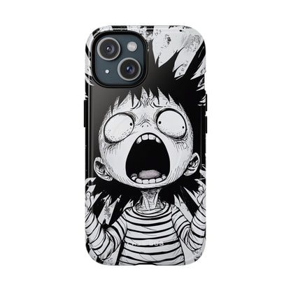 Screaming Stripes iPhone 15 Case - Tough+