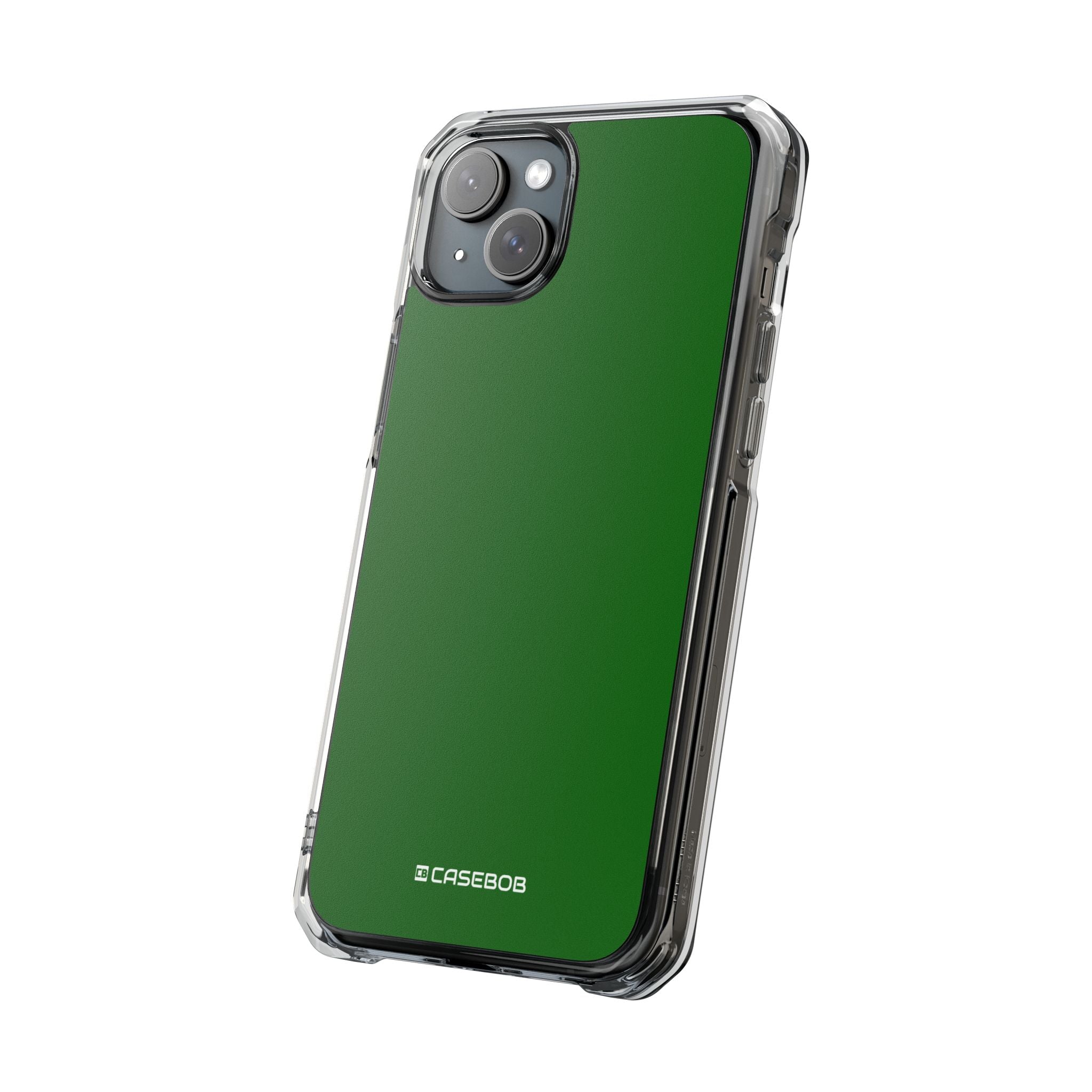 Dark Green - Clear Impact Case for iPhone