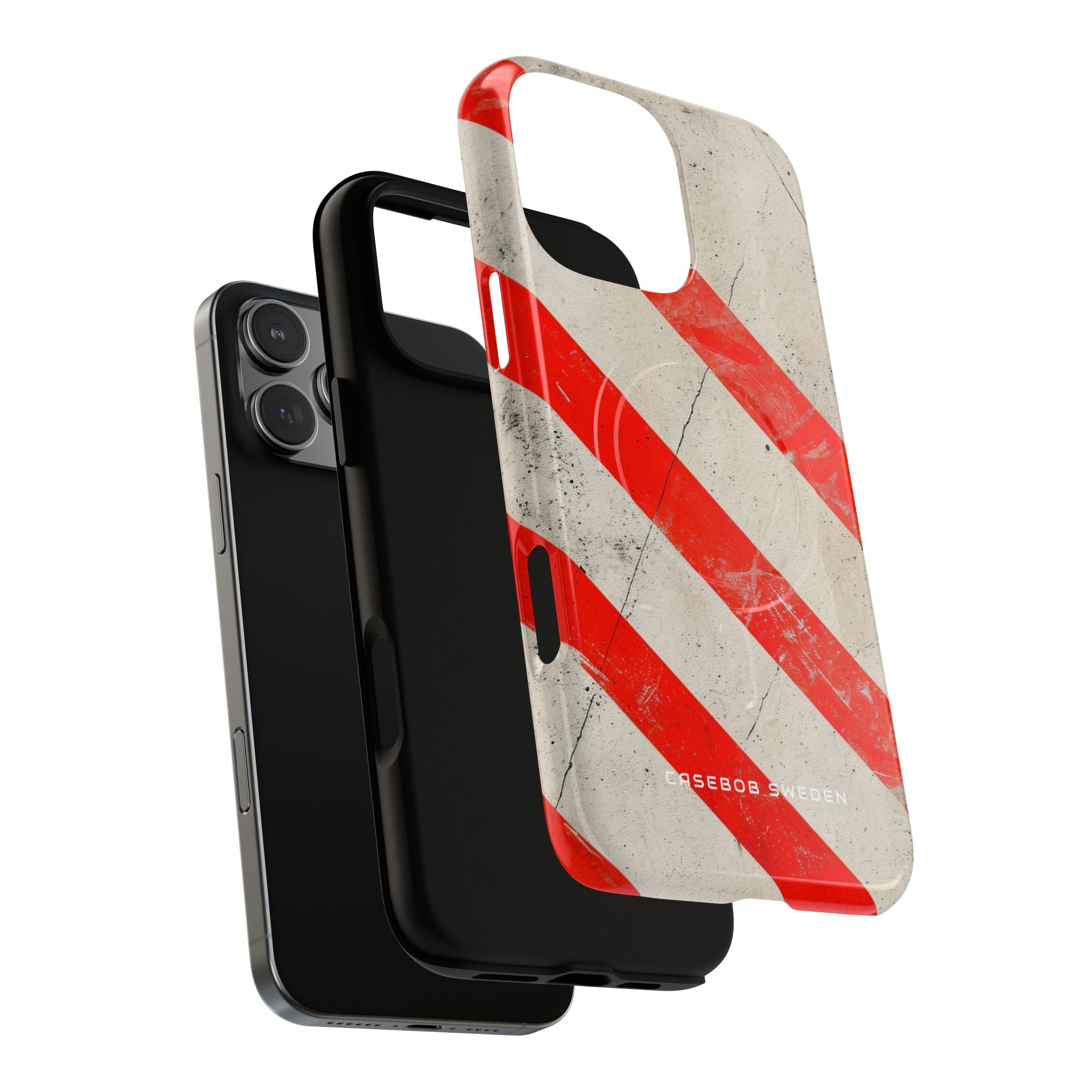 Striker Crimson Stripes iPhone 16 | Tough+ Phone Case