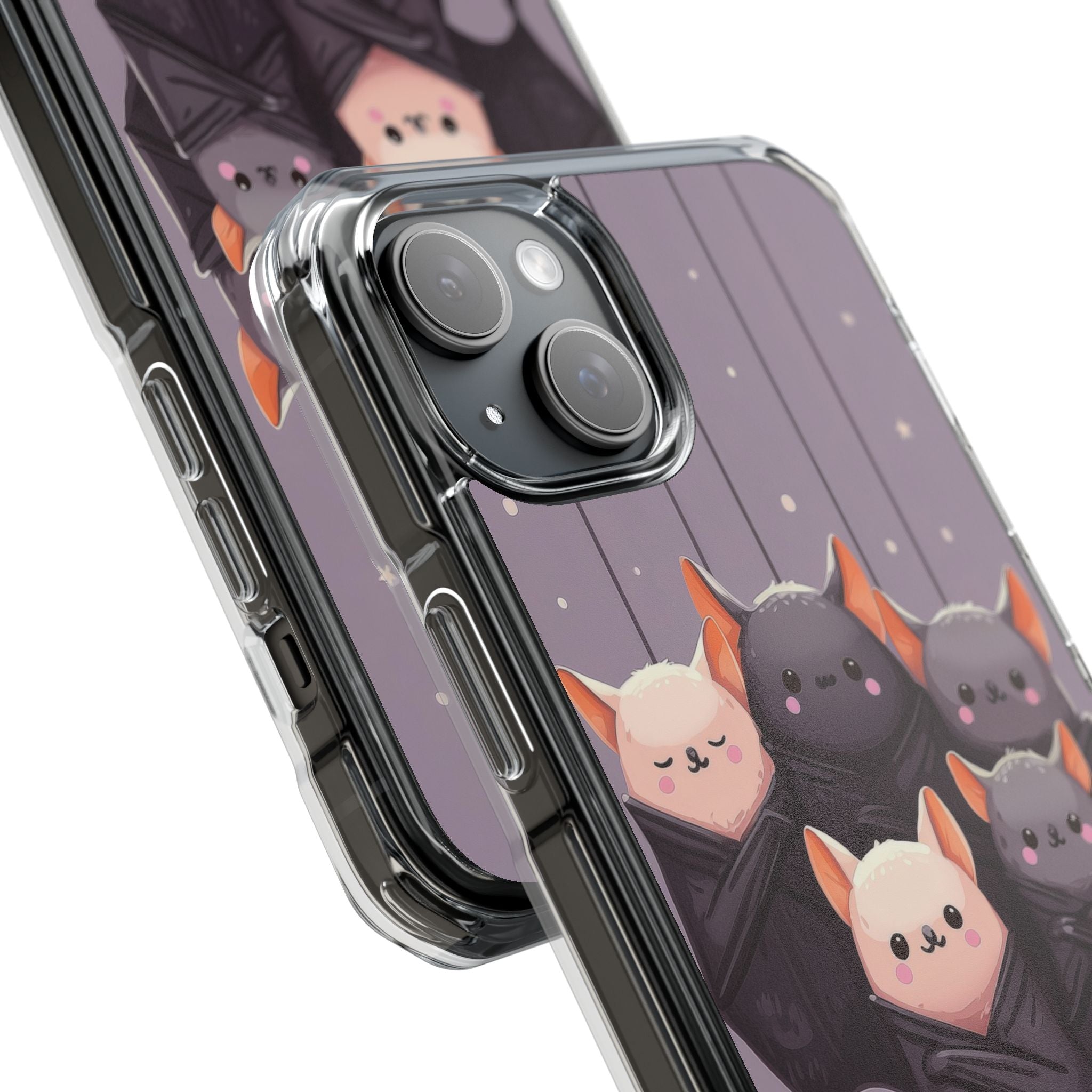 Playful Bats Hang iPhone Case - Impact