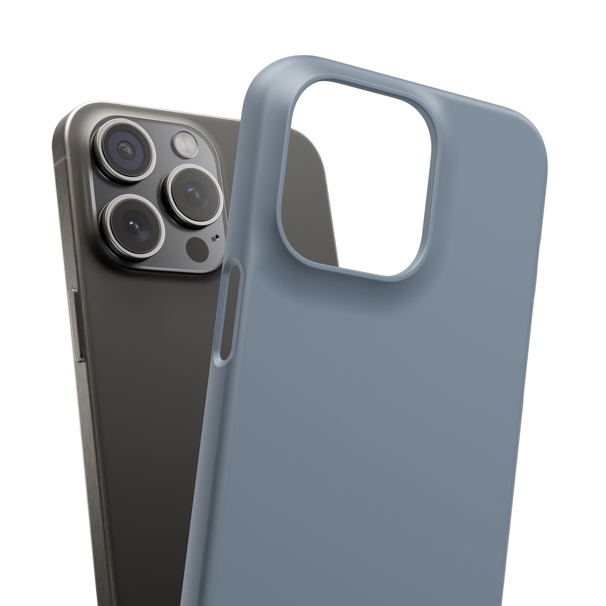 Light Slate Gray iPhone 15 - Slim Phone Case