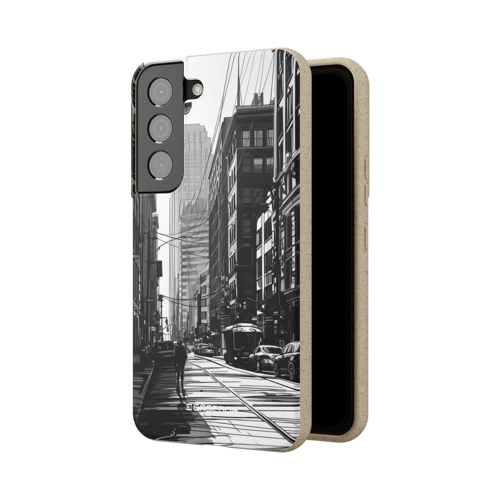 Noir Urban Serenity | Biodegradable Phone Case