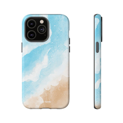 Serene Coastal Whispers - iPhone Case