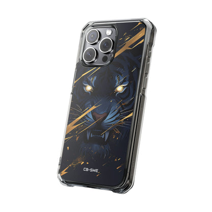 Tiger's Glowing Gaze iPhone Case - Impact