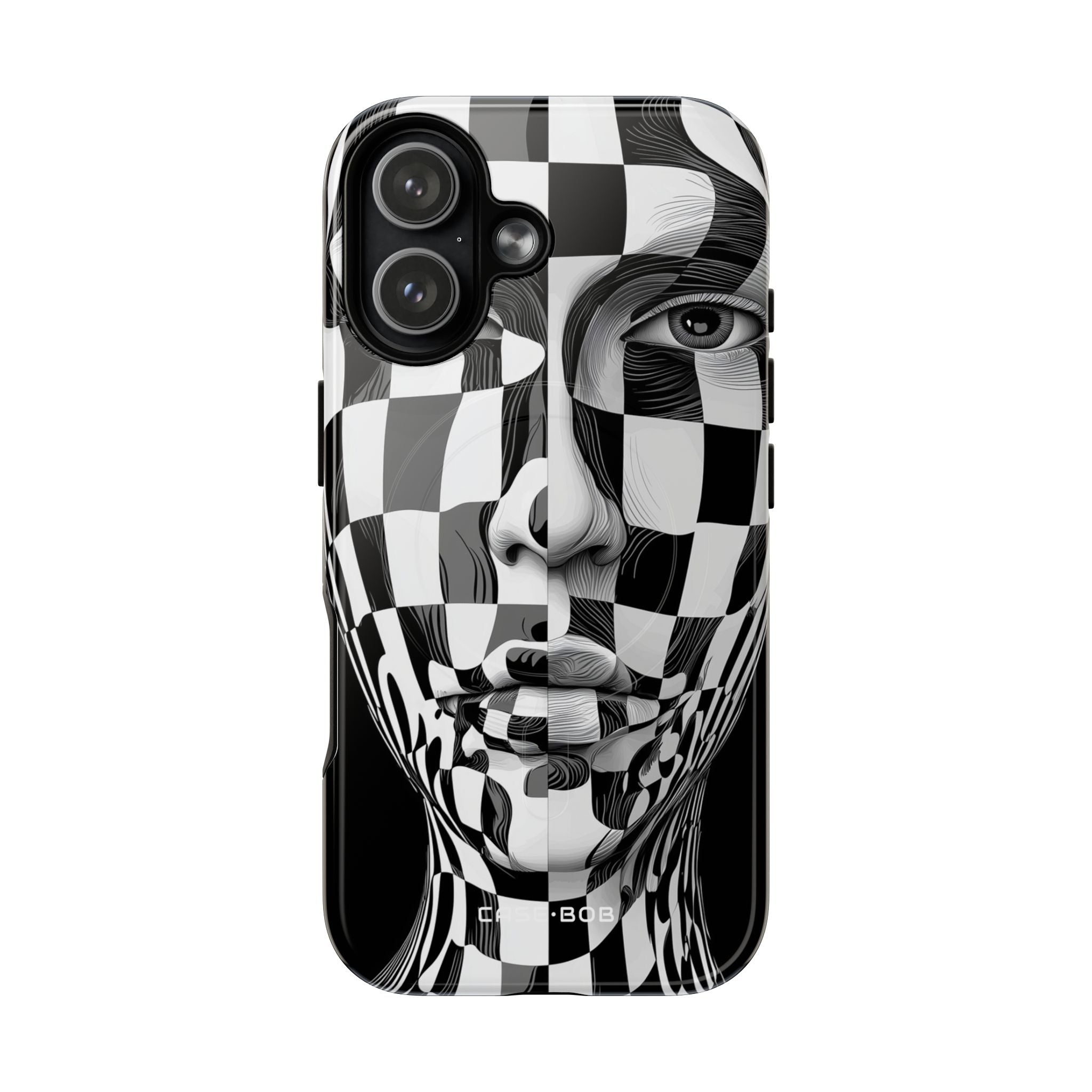 Checkered Face iPhone 17 Case - Tough+
