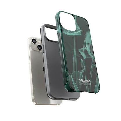 Teal Bloom Radiance iPhone 14 - Tough