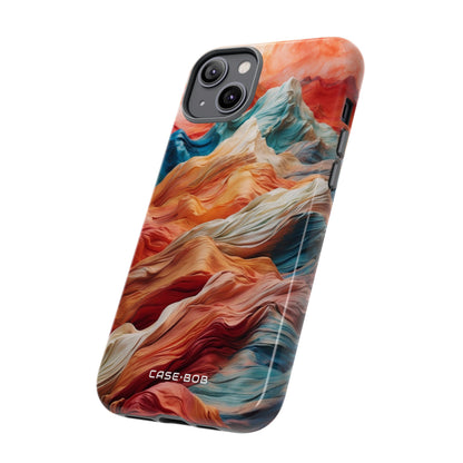 Fabric Peaks Cream iPhone 14 Plus Case - Tough