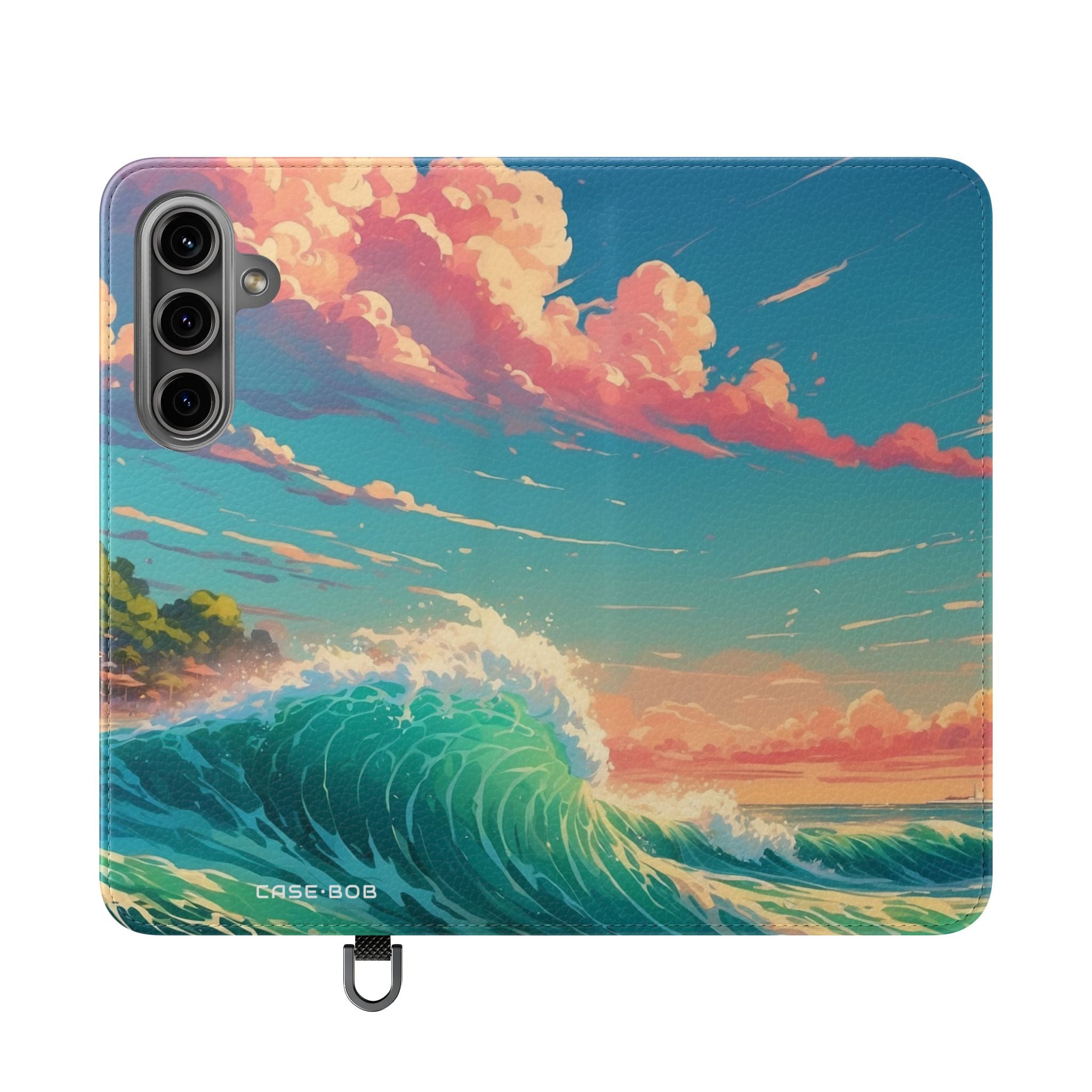 Sunset Wave - Samsung S24 Case - Wallet