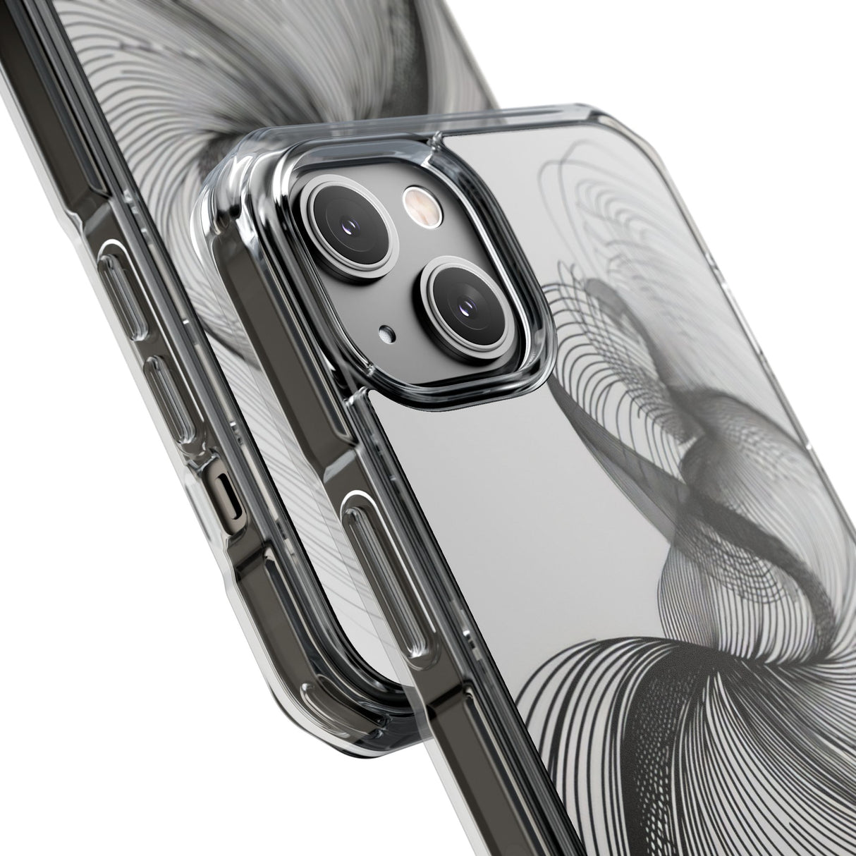 Fluid Elegance – Handyhülle für iPhone (Clear Impact – Magnetisch) 