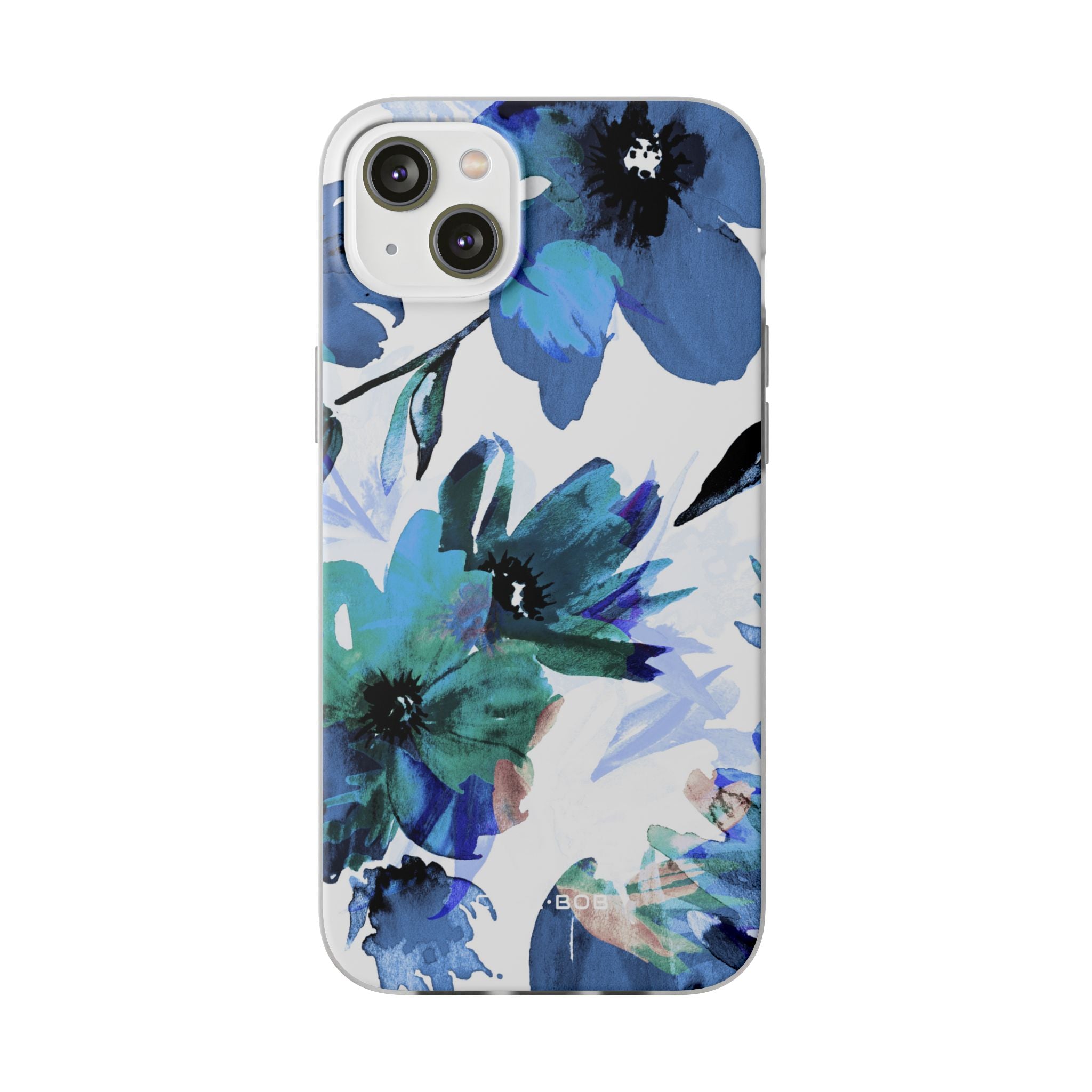 Blue Blossom Radiance iPhone 14 Plus Case - Soft