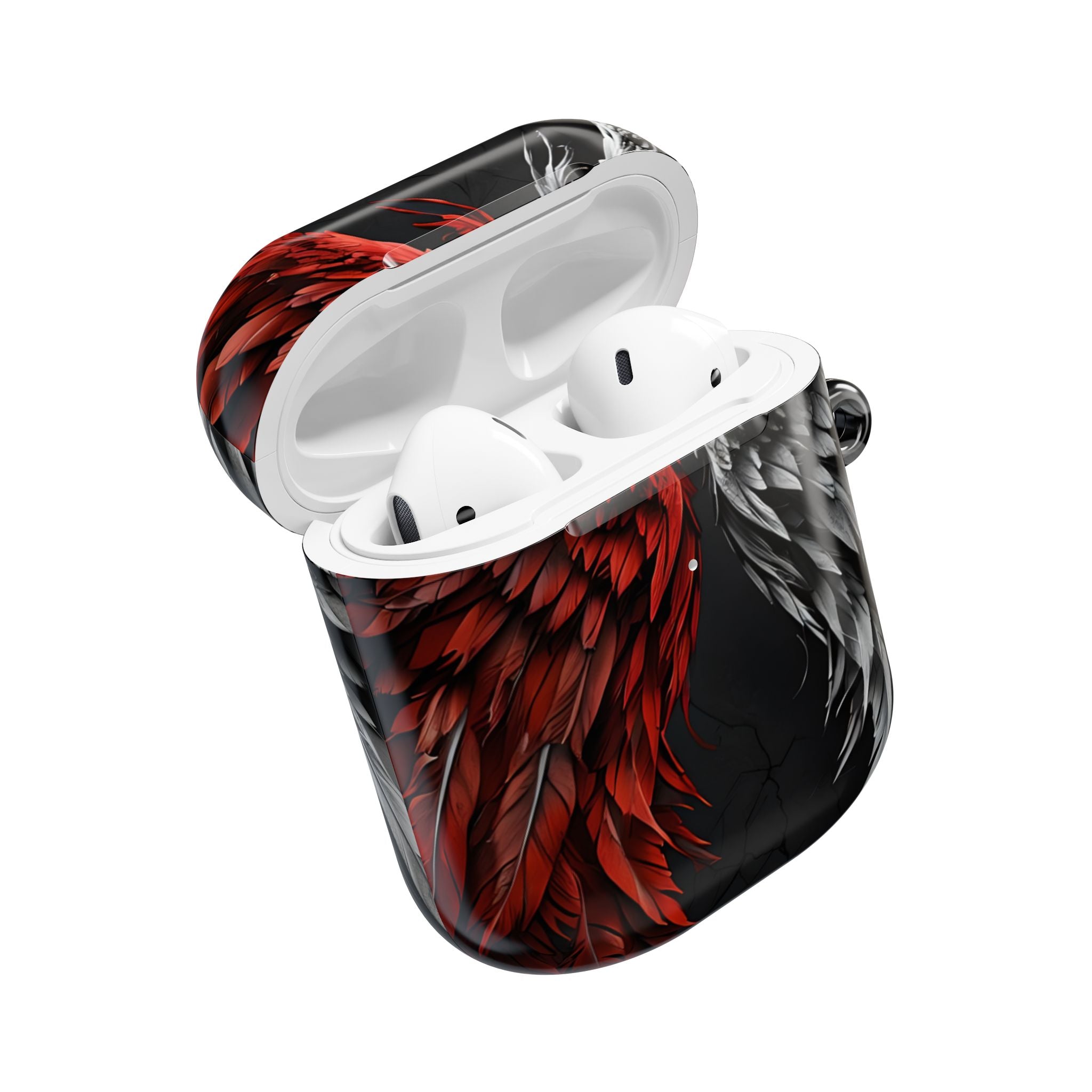Crimson Silver Wings - AirPods Case