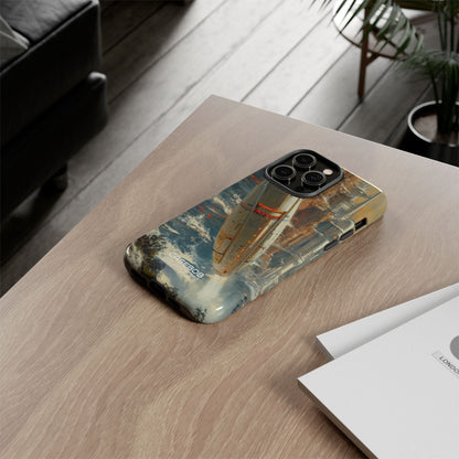 Futuristic Forest Voyage iPhone 14 - Tough