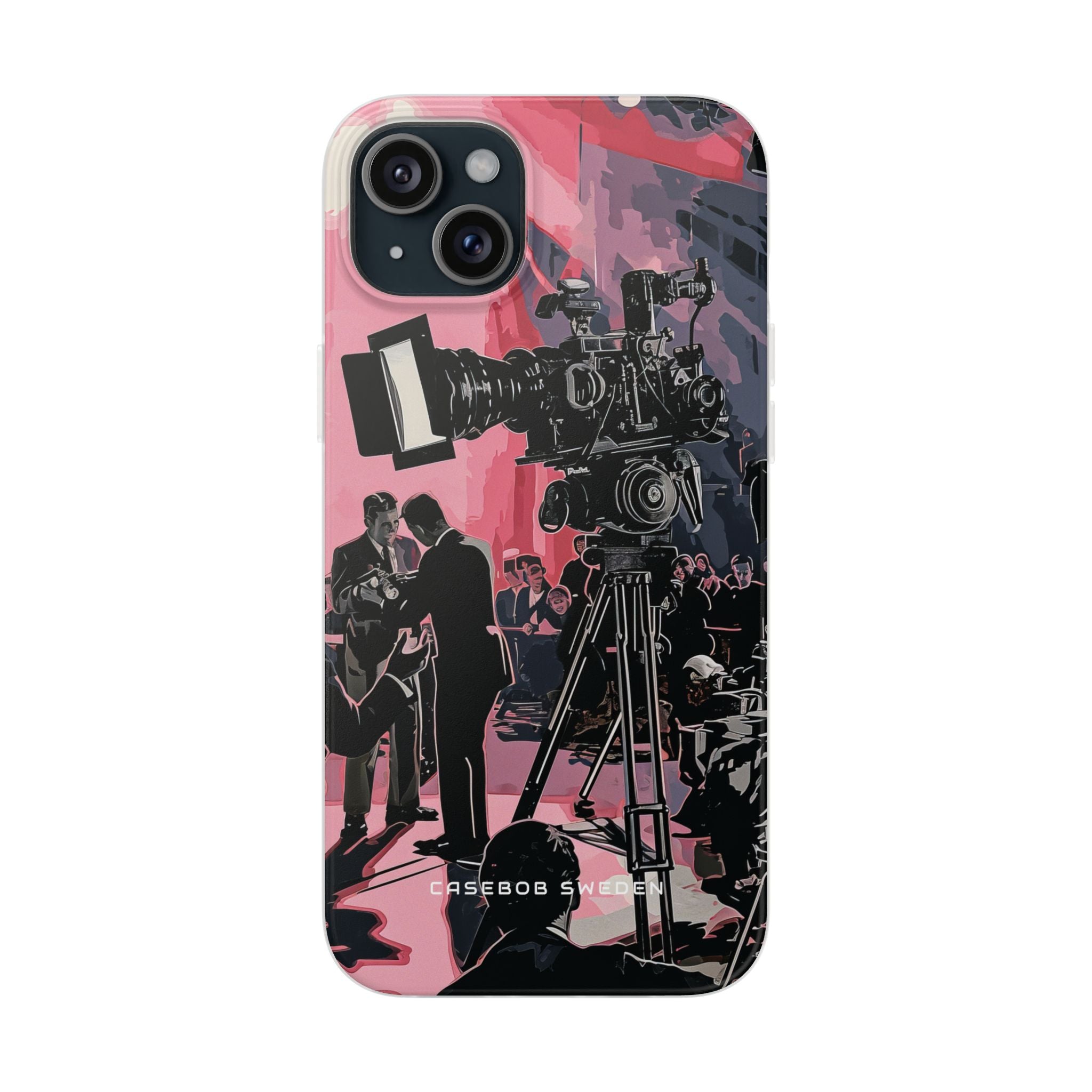 Retro Cinematic Spotlight iPhone 15 - Flexi Phone Case