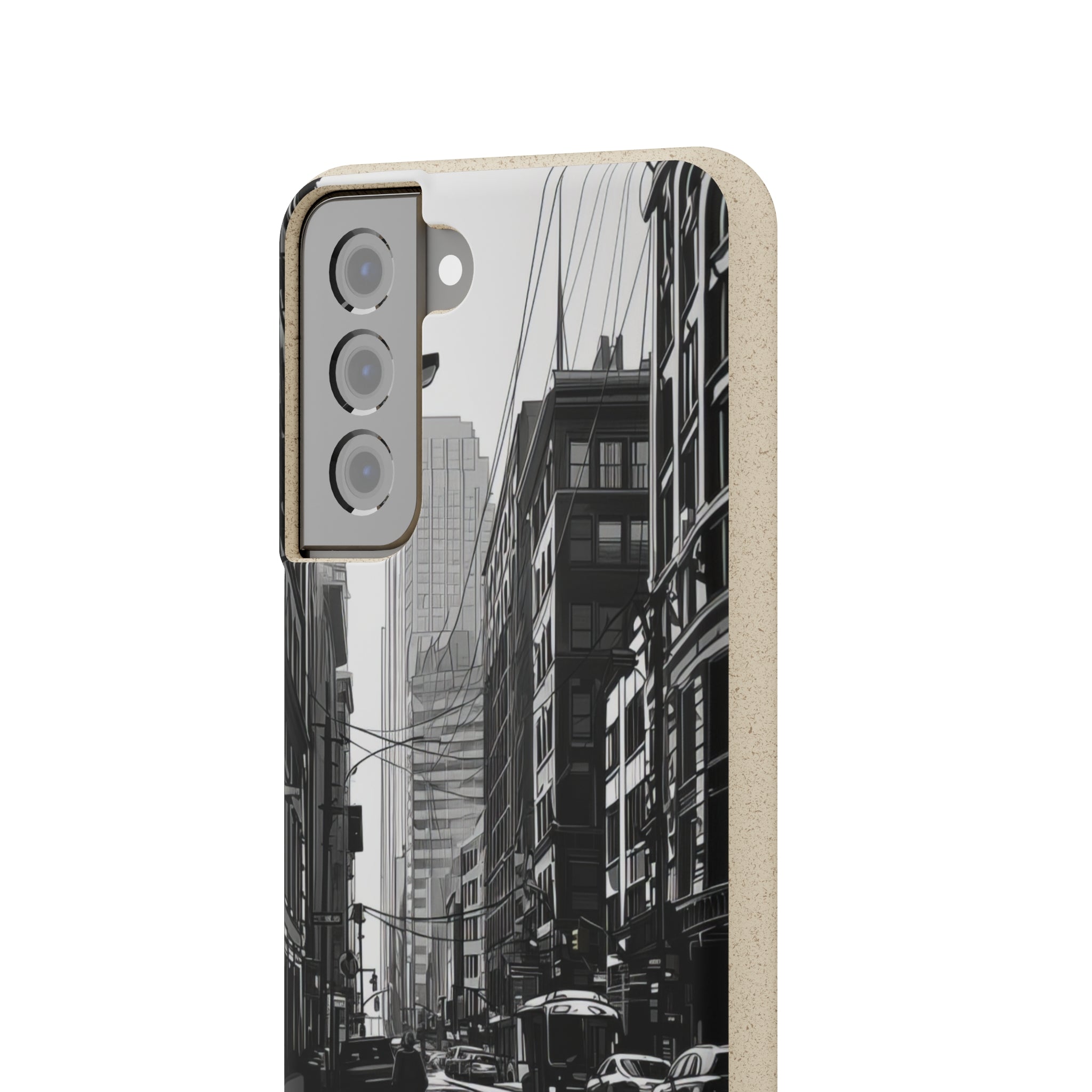 Noir Urban Serenity | Biodegradable Phone Case