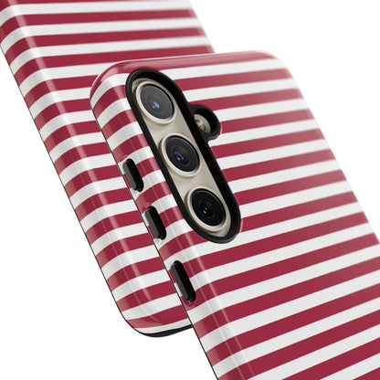 Crimson Stripes Flow - Samsung Case