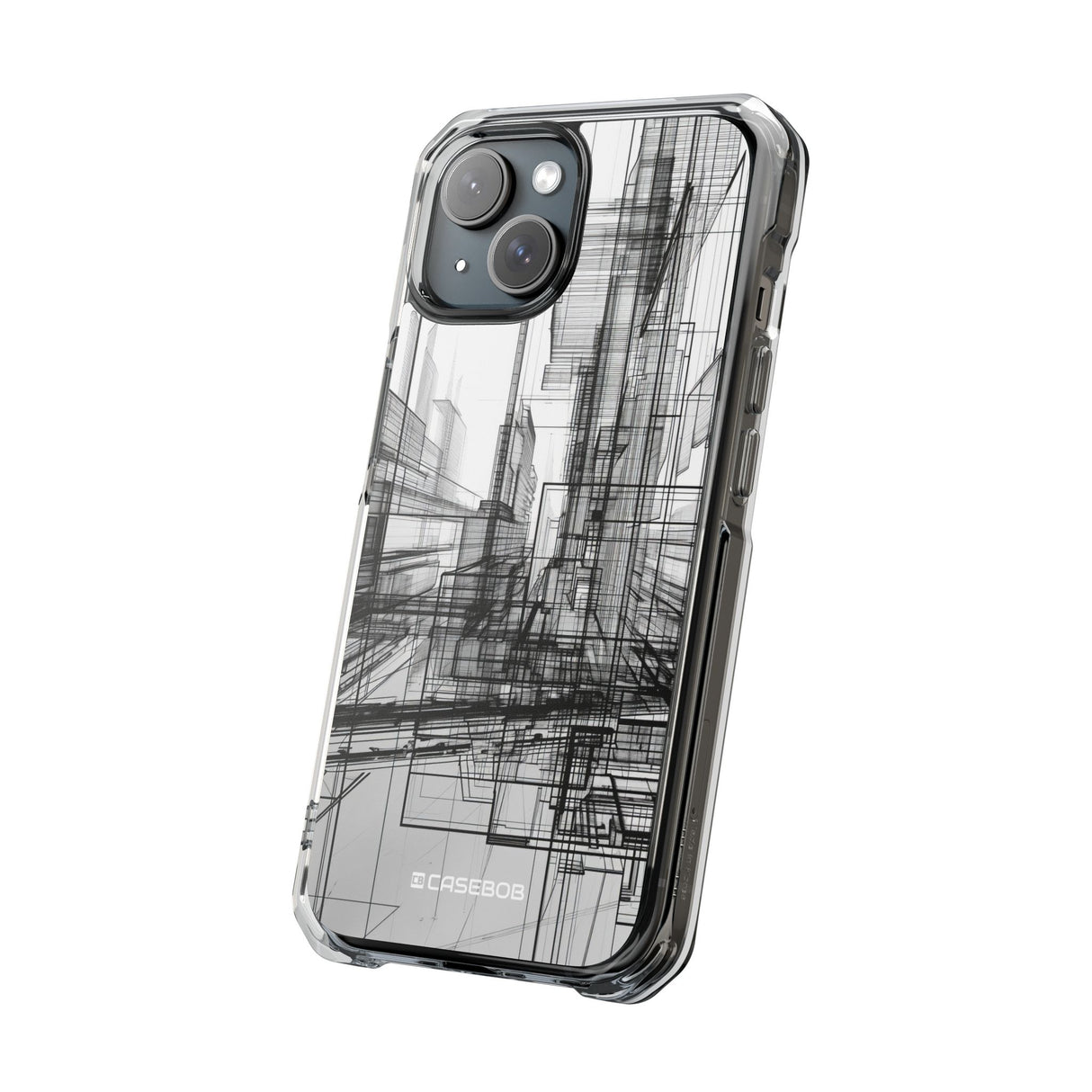 Architectural Maze - Phone Case for iPhone (Clear Impact - Magnetic)