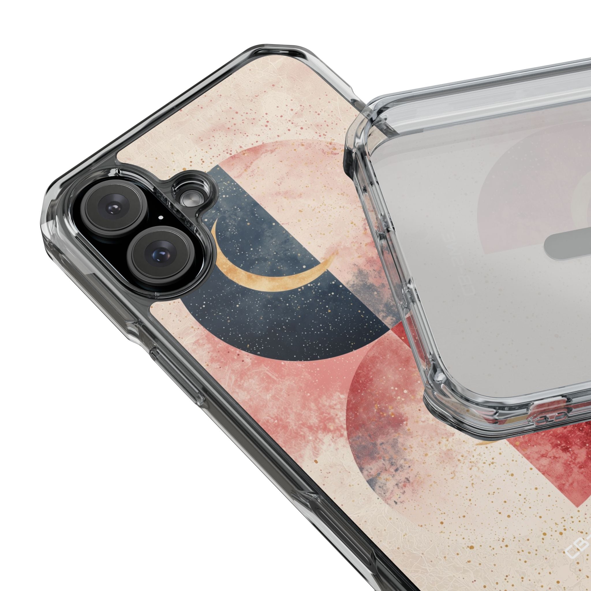 Crescents Embrace Stars iPhone Case - Impact