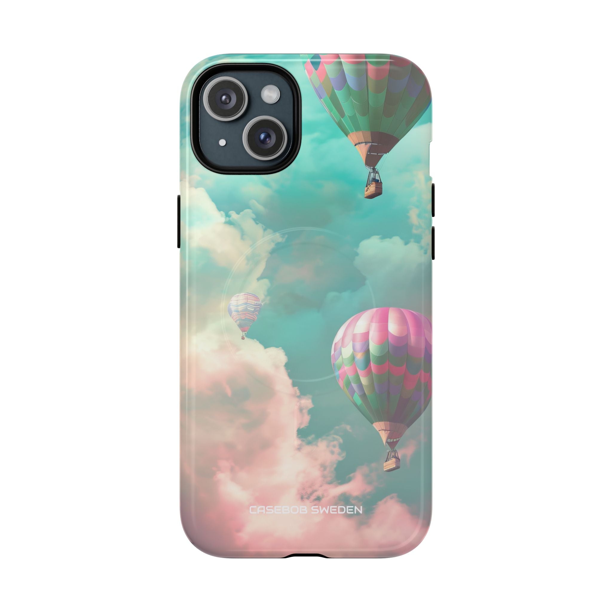 Pastel Balloon Adventure - Tough + MagSafe® iPhone 15 Phone Case