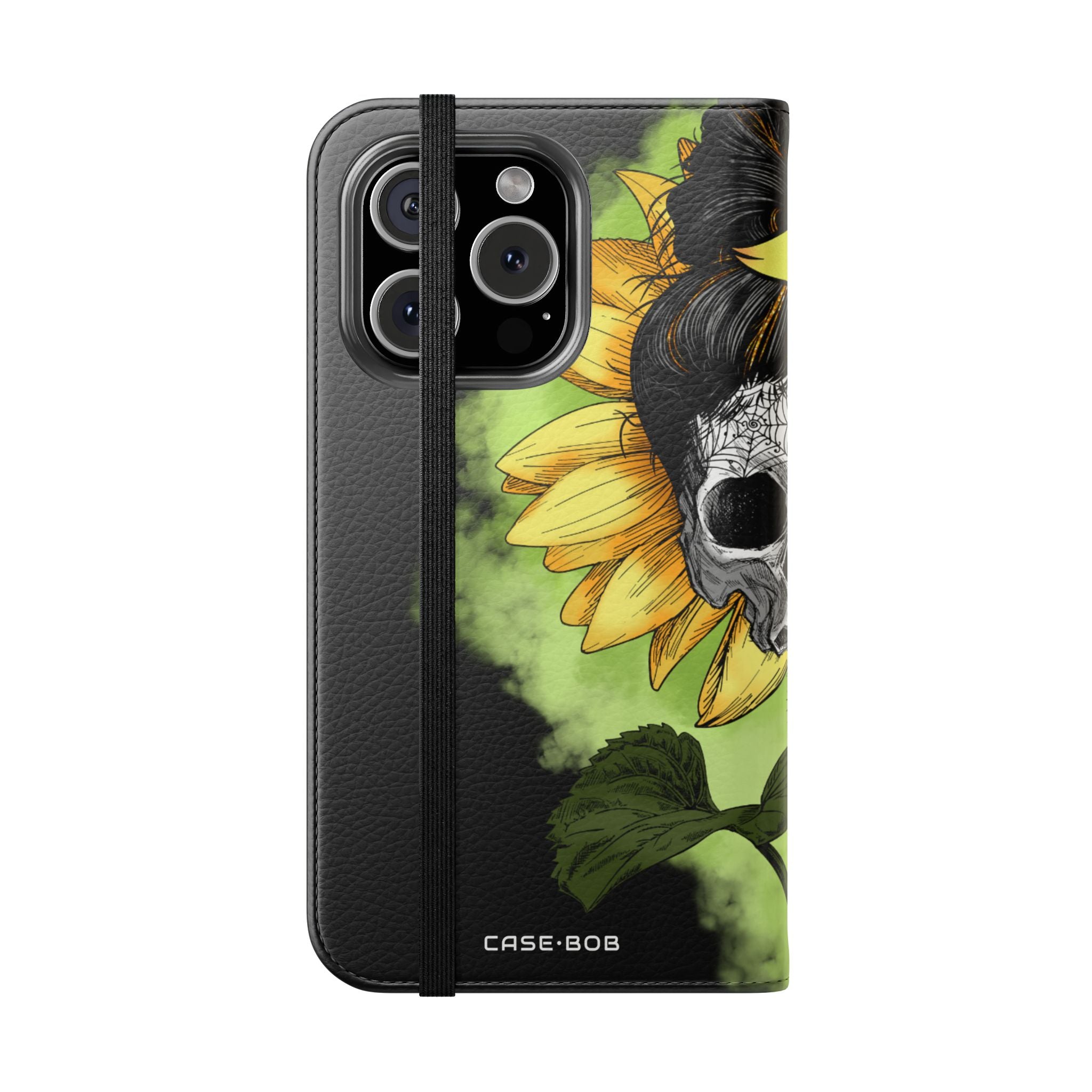 Skull Sunflower - iPhone 16 Pro Case - Wallet