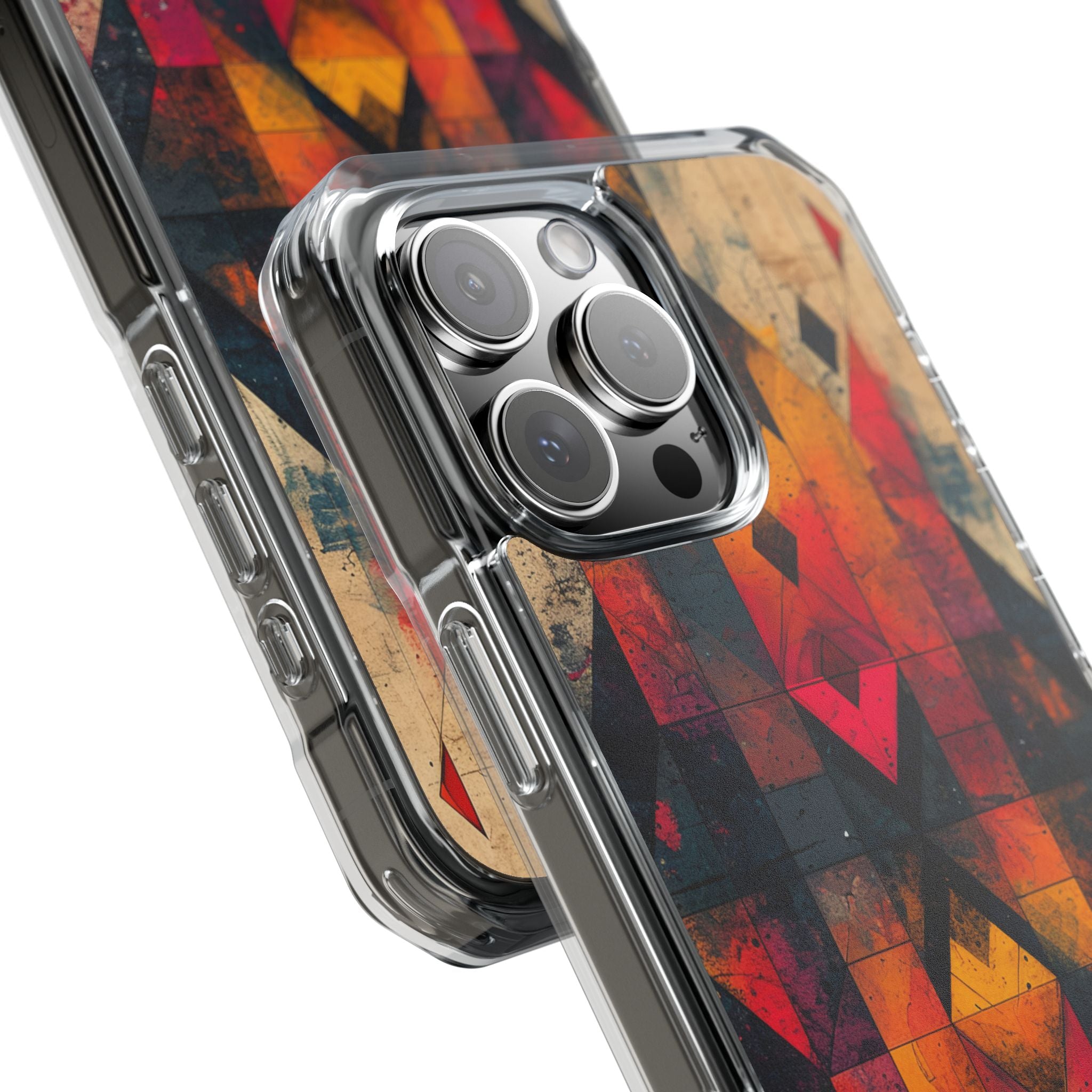Fiery Symmetry Fusion iPhone 16 - Impact Clear+