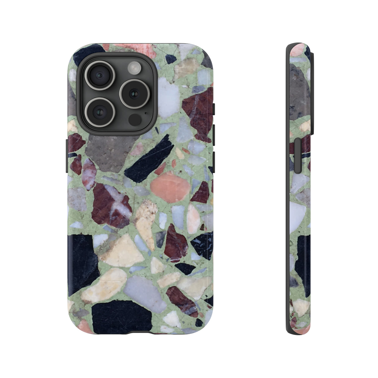 Terrazzo in Green - Protective Phone Case