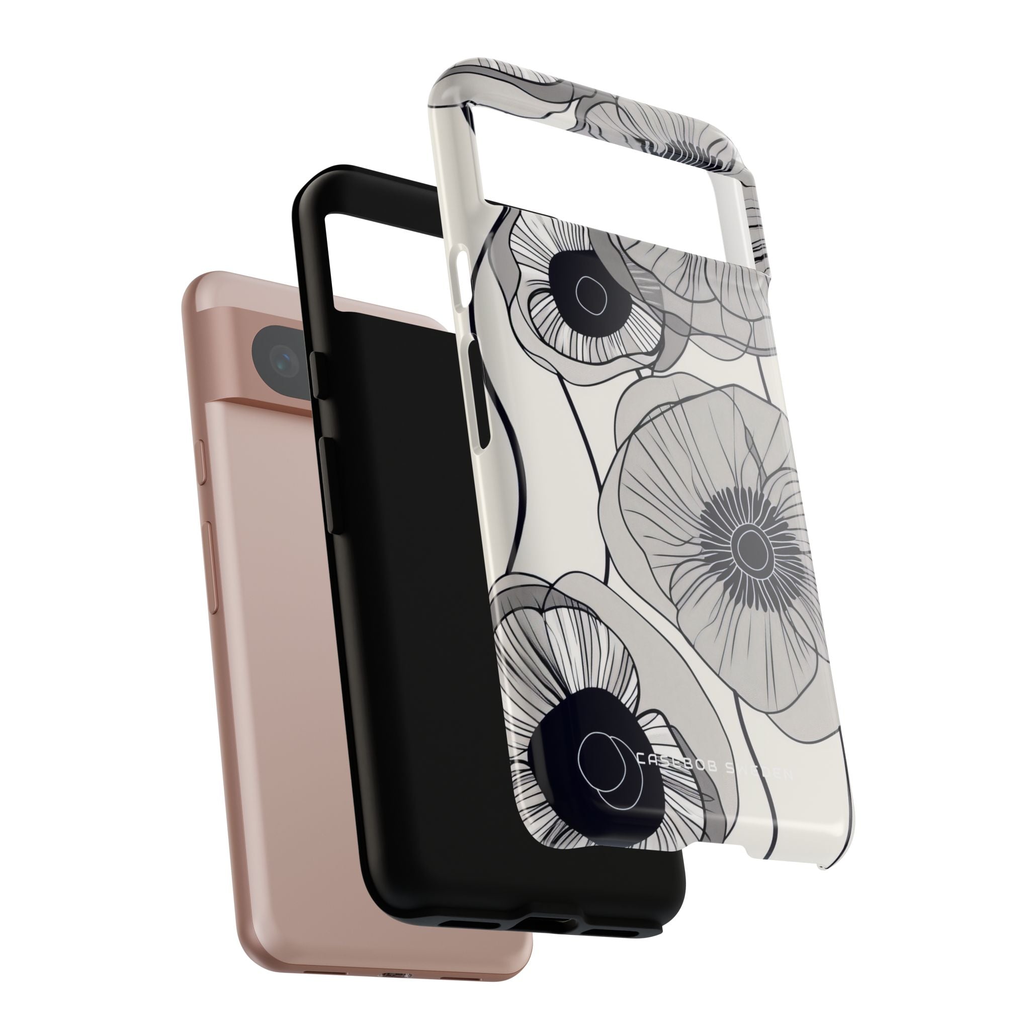 Modern Minimalist Flowers Google Pixel 8 - Tough Phone Case