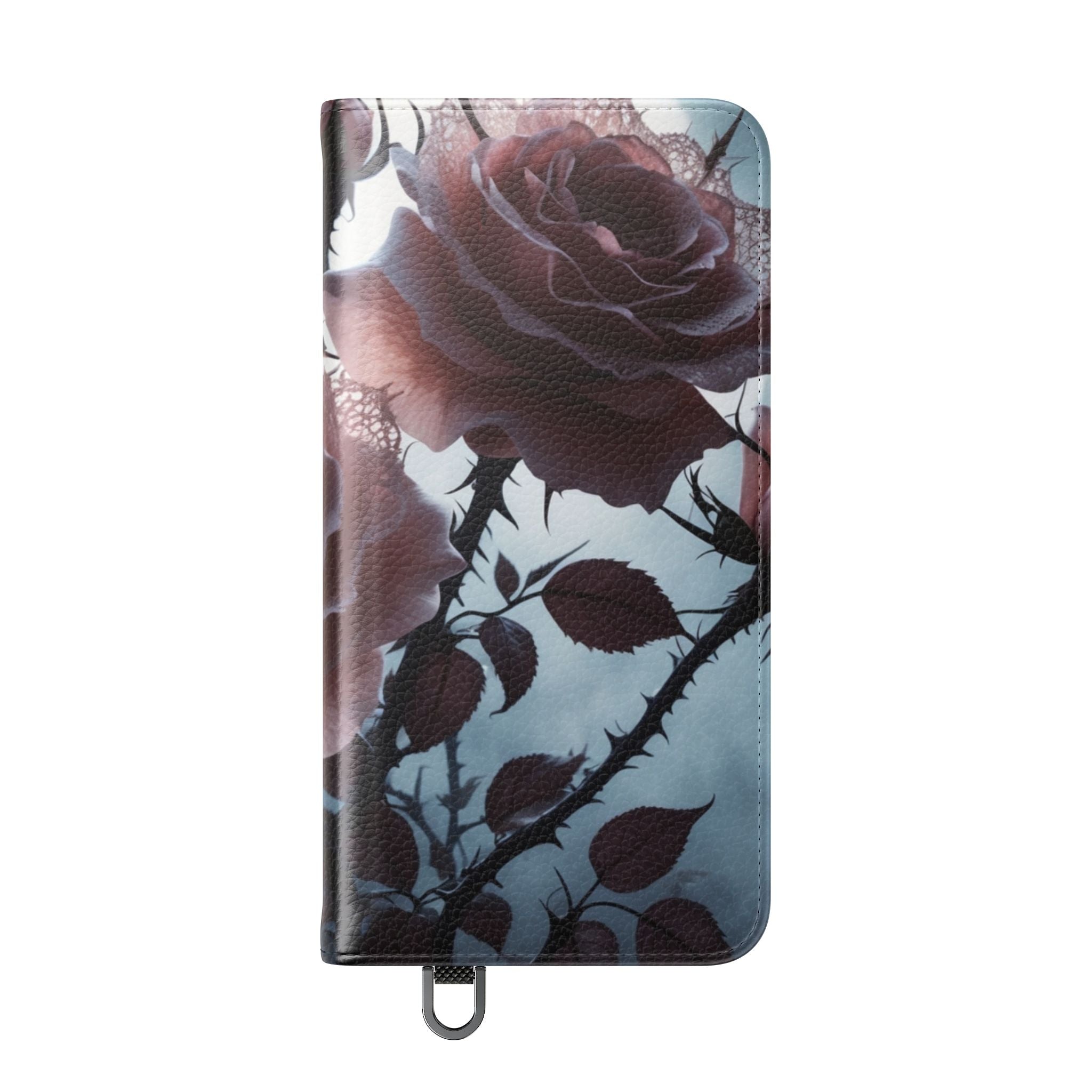 Lace Rose Moonlight - Samsung S25 Case - Lompakkokotelo