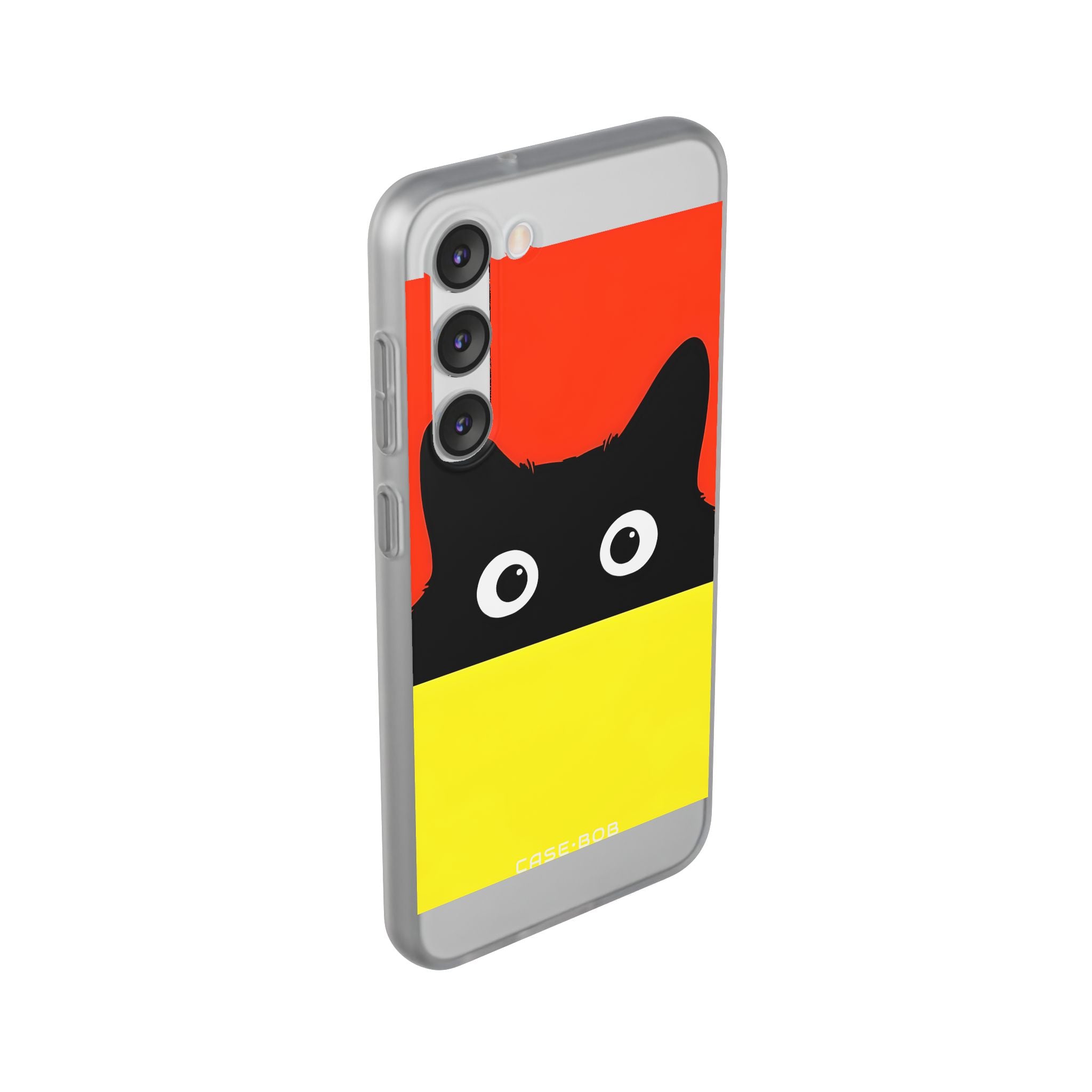 Peekaboo Cat Crimson Samsung S23 Plus Case - Soft